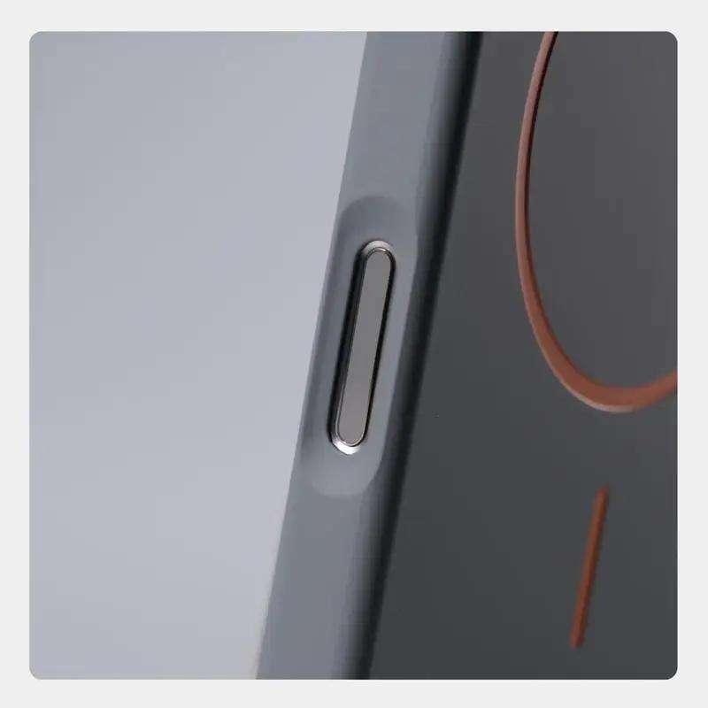 Ultrathin Simple For Magsafe Case for For Iphone 17 Air 16 Pro Max 15 14 13 12 Matte Hit Color Lens Wireless Charger Hard PC Cover