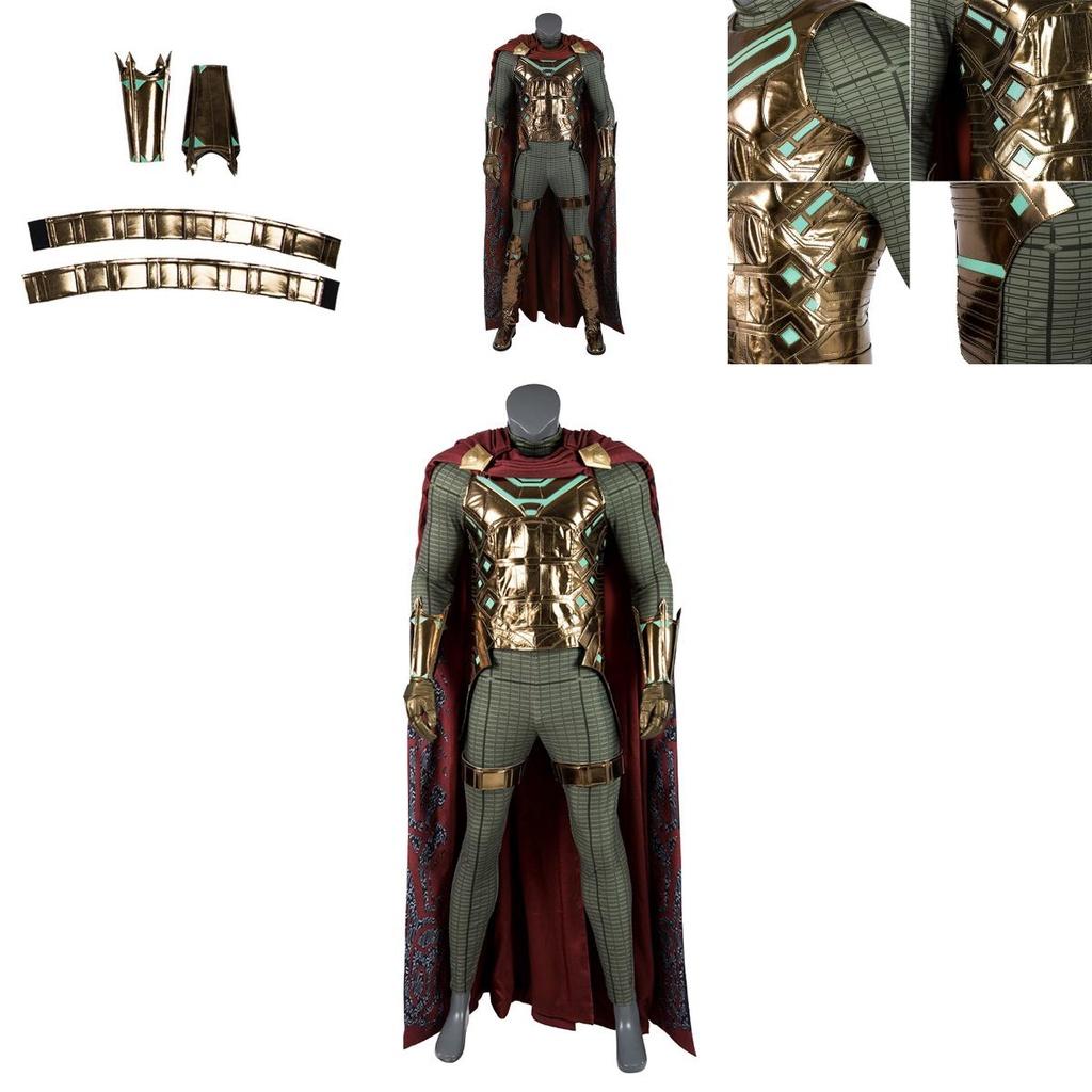 Langlebiges Spider-Man: Far From Home Mysterio Kostüm mit perfekten Nähten und modischem Design für Unisex-Partys