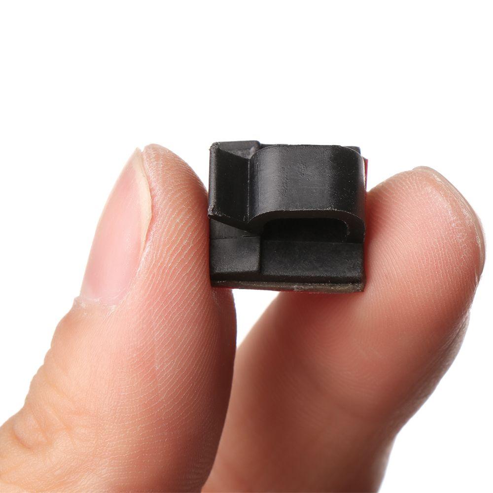 Firm Plastic Fastener Organizer Self-adhesive Cable Clip Wire Management Fixer Holder Cable Clamp