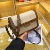 Tasche Damen neu trendige Mode Kontrastfarbe einzelne Schulter Achselhöhle kleine quadratische Tasche Textur Retro schräge Umhängetasche