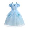 Girls Princess Costume Children Halloween Cosplay Vestidos Birthday Party Carnival DressUp Rapunzel Belle Aurora Disguise