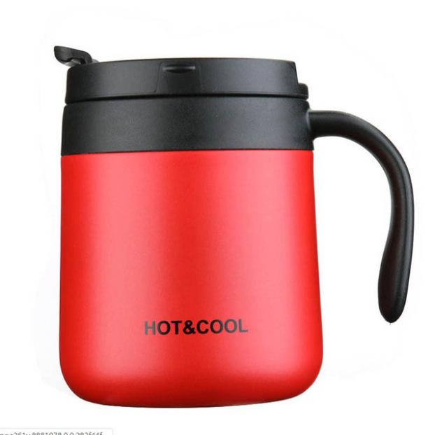 Large Capacity Thermos Cup 500ml Vacuum Flasks Portable Stainless Steel Thermos Cup Water Bottle Travel Tea Mug Office Thermos Cup