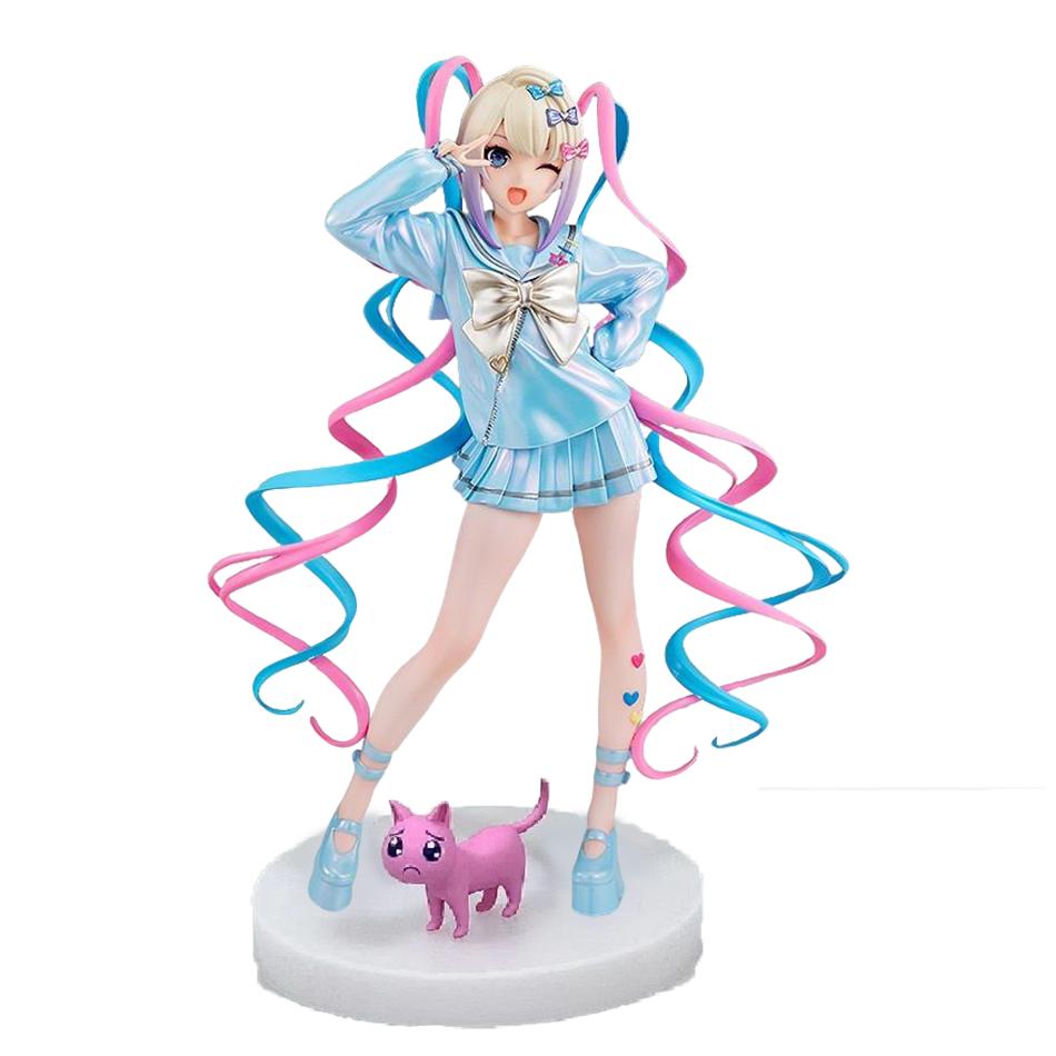 Originaal NEEDY GIRL OVERDOSE Kuju Rain KAnge PVC Tegevuskuju Anime Täiskasvanud Anime Tüdruk Kuju Kogutav Kuju Mänguasjad