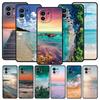 Sea Blue Sky Beach Phone Case For Xiaomi 13 12 11 Lite 12T 11T 10T 9T Mi Poco X5 M4 M3 X4 X3 Pro F5 F4 F3 GT 5G Black Cover