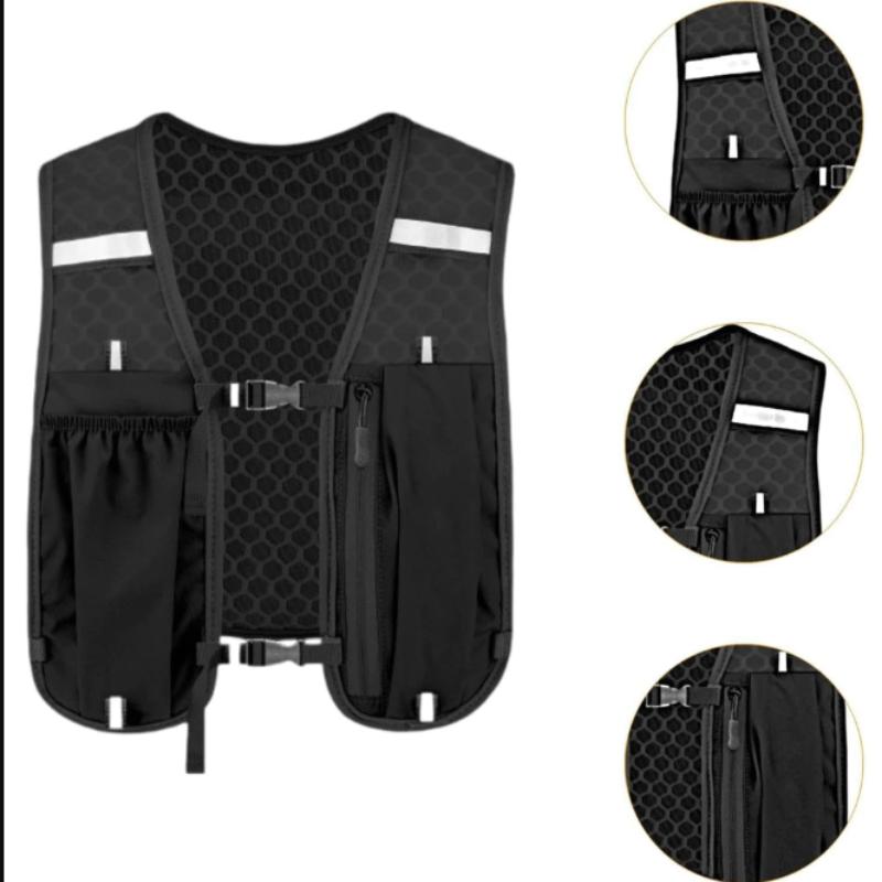 Waterproof Hydration Sports Vest Reflective Lightweight Backpack for Hiking Cycling Trail Running Adventure