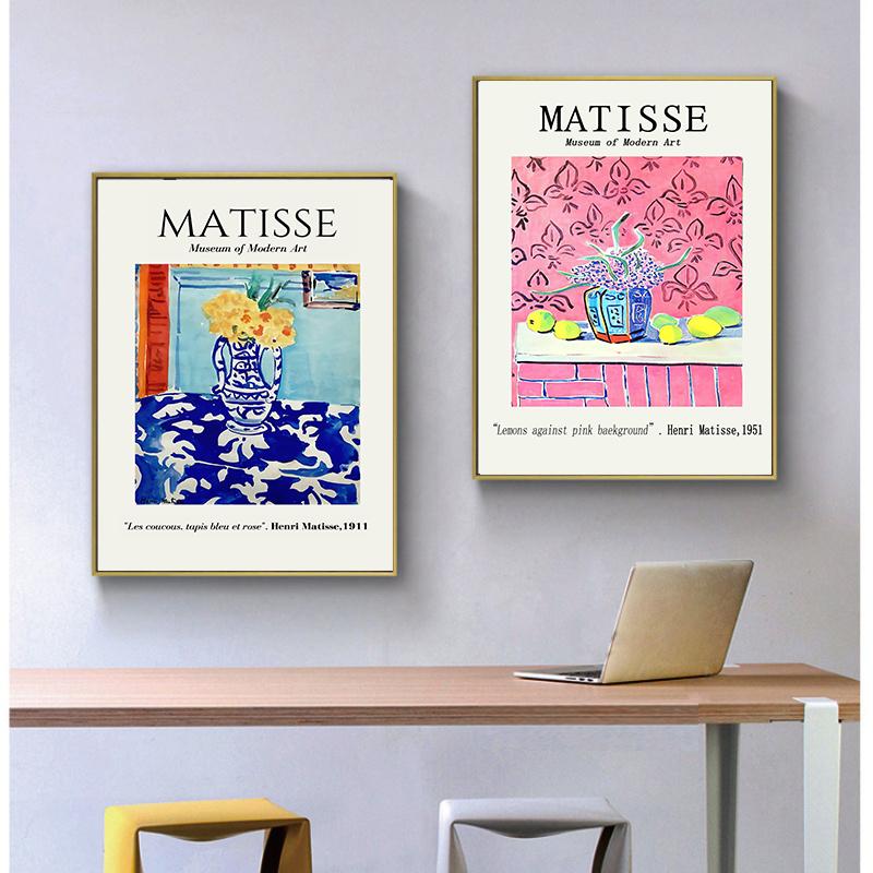 Abstract Lines Canvas Painting Poster Nordic Matisse Wall Art Print Decorative Girl Picture Modern Living Room Home Decor Unframed