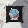 London UK England Square Pillowcase Cushion Cover Pillow Case Throw Pillow Cover for Home Sofa Living Room