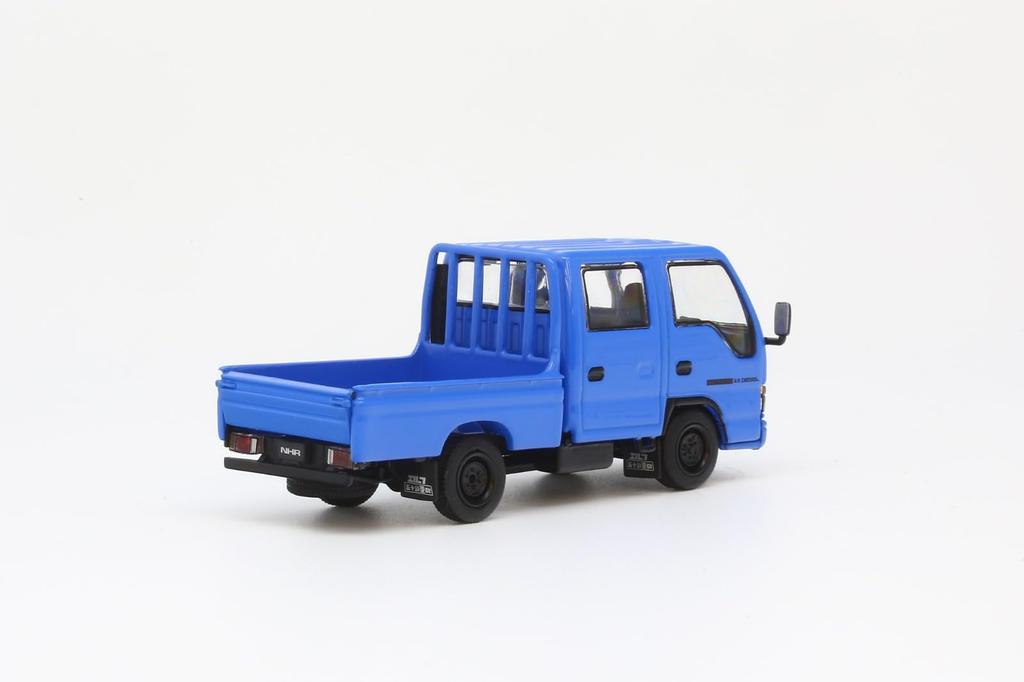 Genesis Company MODELL 1 Maßstab Isuzu Elf Doppelkabine Leichter LKW Blau Linkslenker T66639 1/64 (NHR) - (Fertiges Modell)