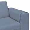 Blue Sofa 250 x 188 x 76 cm Cord Fabric