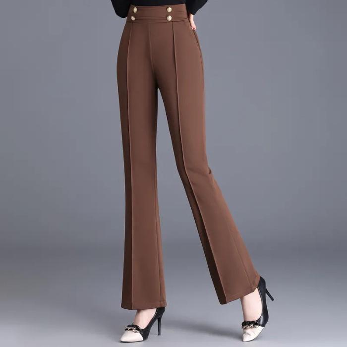 Petite Micro Flare High Waist Stretchbyxor för Dam - Vår/Höst 2023