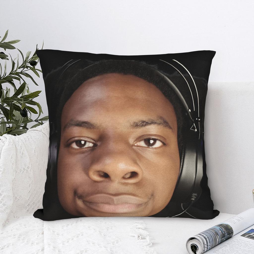 Pillow Case Funny Anchor iShowSpeed Reaction Meme Graphic Pillow Cover For Living Room Bed Chair Fashion Pillowcases