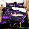 3D Τα Σετ Κλινοσκεπασμάτων Gacha Girl Σετ Παπλωματοθήκης Με Μαξιλαροθήκη Μονό Διπλό Queen King Κλινοσκεπάσματα Λευκά Είδη Κρεβατιού