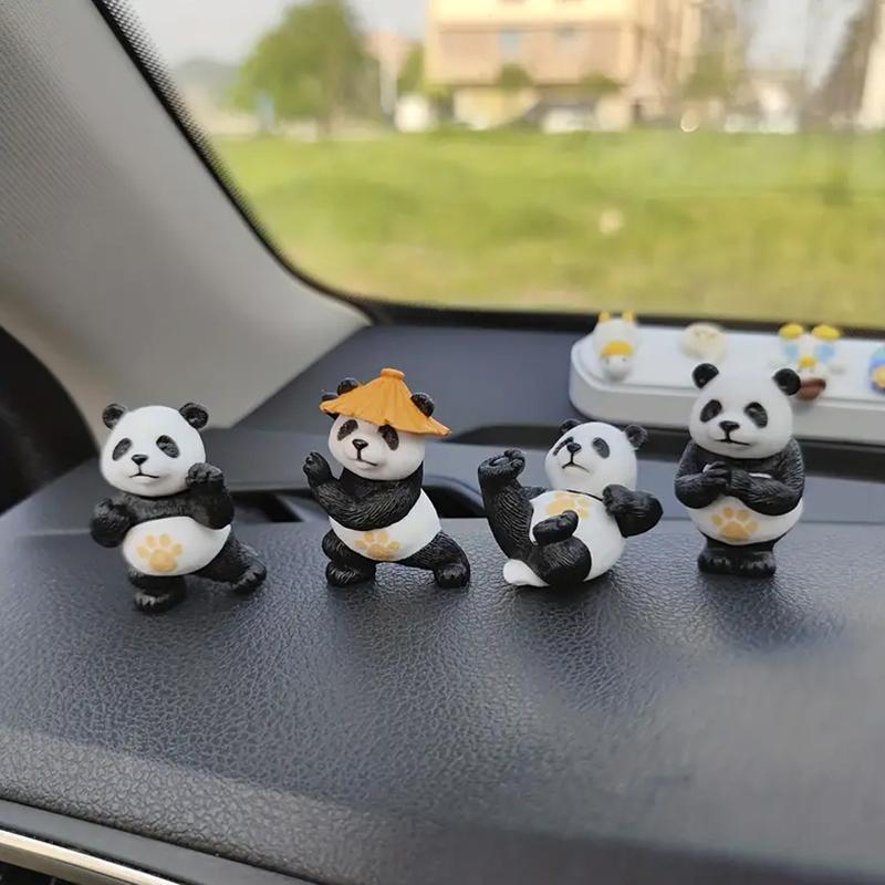 Cartoon Kung Fu Panda Auto Dekoration Beliebte Spielzeuge Souvenir Fee Garten Miniaturen Action Figuren Desktop Home Decor