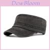 Cotton Flat Top Cap For Men With Sun Protection Outdoor Casual Summer Sport Hat