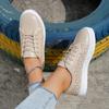 Fashion Women Shoes 2024 Comfort Breathable White Shoes Non Slip Lace Up Sneakers Women Fashion Mesh Casual Sport Shoes Zapatos De Mujer