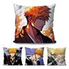 Kurosaki Ichigo Anime Bleach Pillow Case Square Pillow Bedroom Sofa LeisureComfort Cushion Car Living Room Home Decoration 40X40