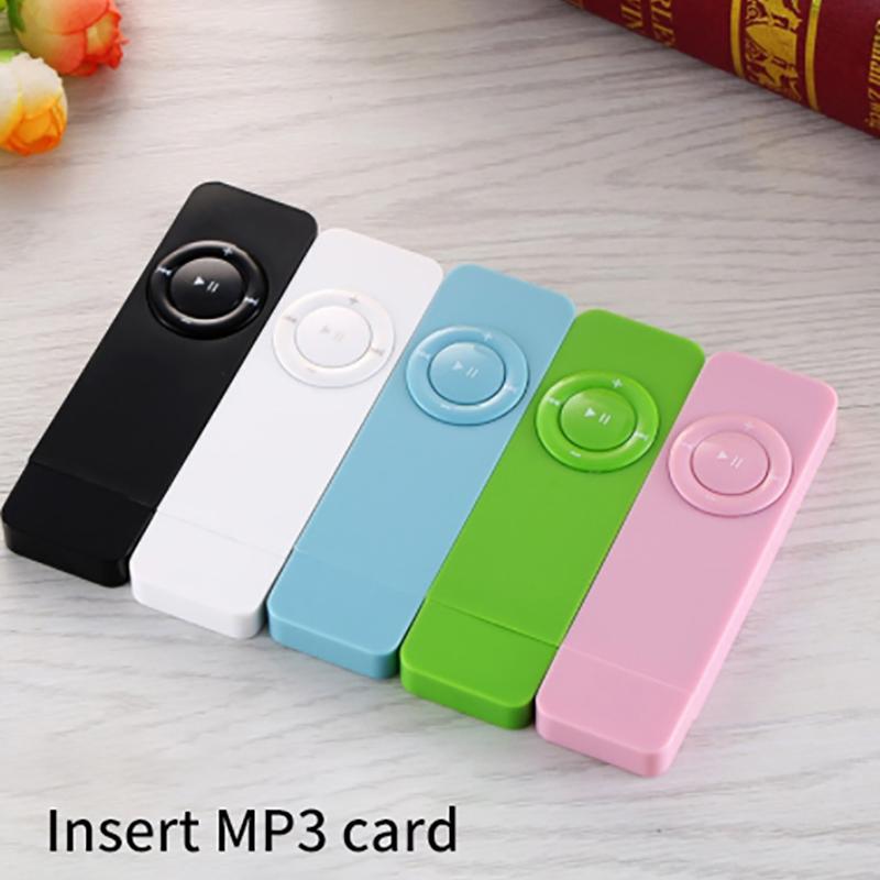 Mini Plug-In Karten-MP3-Player mit Kopfhörern Hi-Fi Musik-Player Laufen Sport Audio Tragbare Medien Studenten-Zubehör