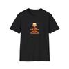 Mindfulness Meditating Monk T-Shirt, Yoga, Meditation, Tee, Gift, Relaxation,