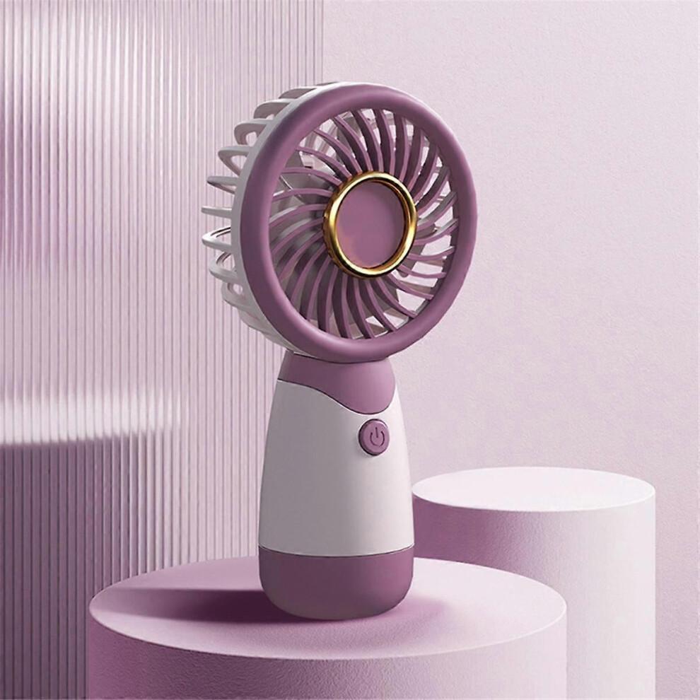 Handheld Fan Border Small Fan Handheld Pocket Mini Fan Portable USB Rechargeable Fan Gift Silent,C