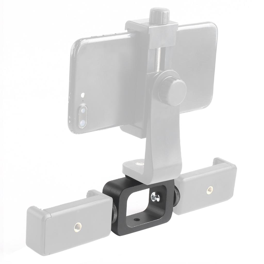 3-in-1 Vierkante Mobiele Telefoonhouder Adapter Vullicht Houder Beugel voor Live Uitzending