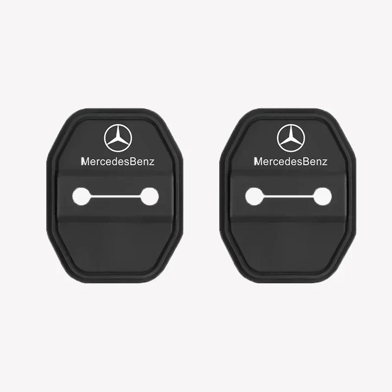 MOFL8 2/4 db Autóajtó Zár Ütközésgátló Szilikon Borítás Mercedes Benz B/C/E Osztály A Osztály C200L GLC GLK CLA GLA AMG kiegészítőkhöz