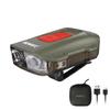 Cap Light LED IPX6 Green Headlight, Clip-on, Hand-Shake Sensor, Type-C Rechargeable, Waterproof,