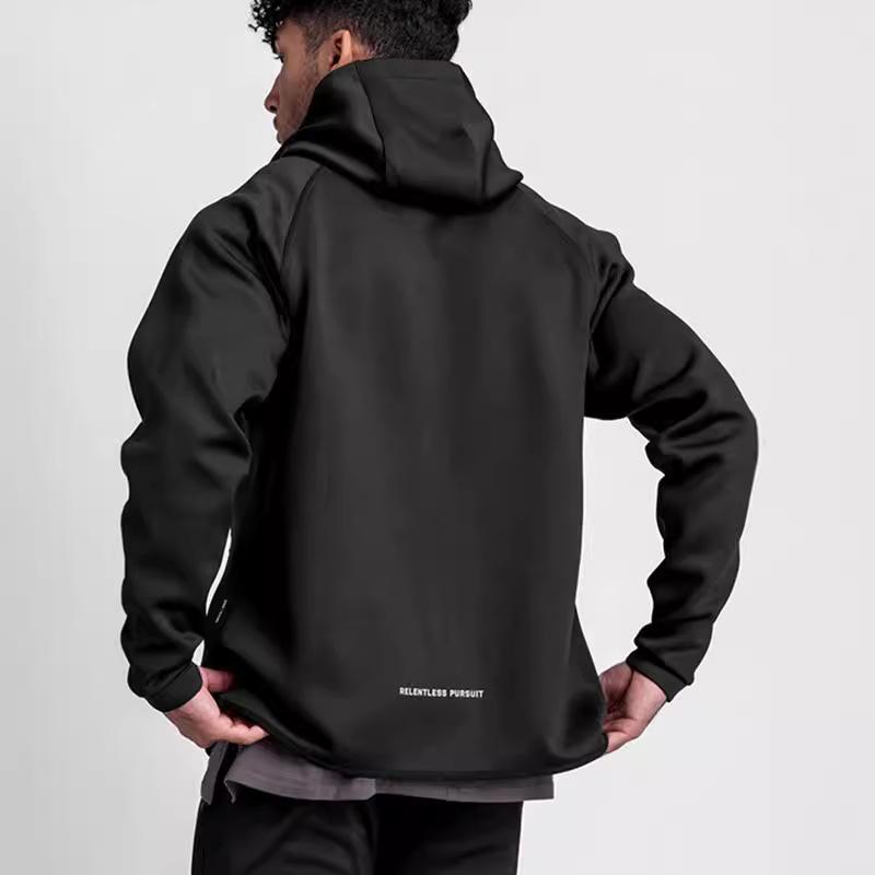 Spring Autumn Men's Hoodie with Zipper Men's Long Sleeve Trendy Brand Running Sports Coat Jackets & Coats Men’s