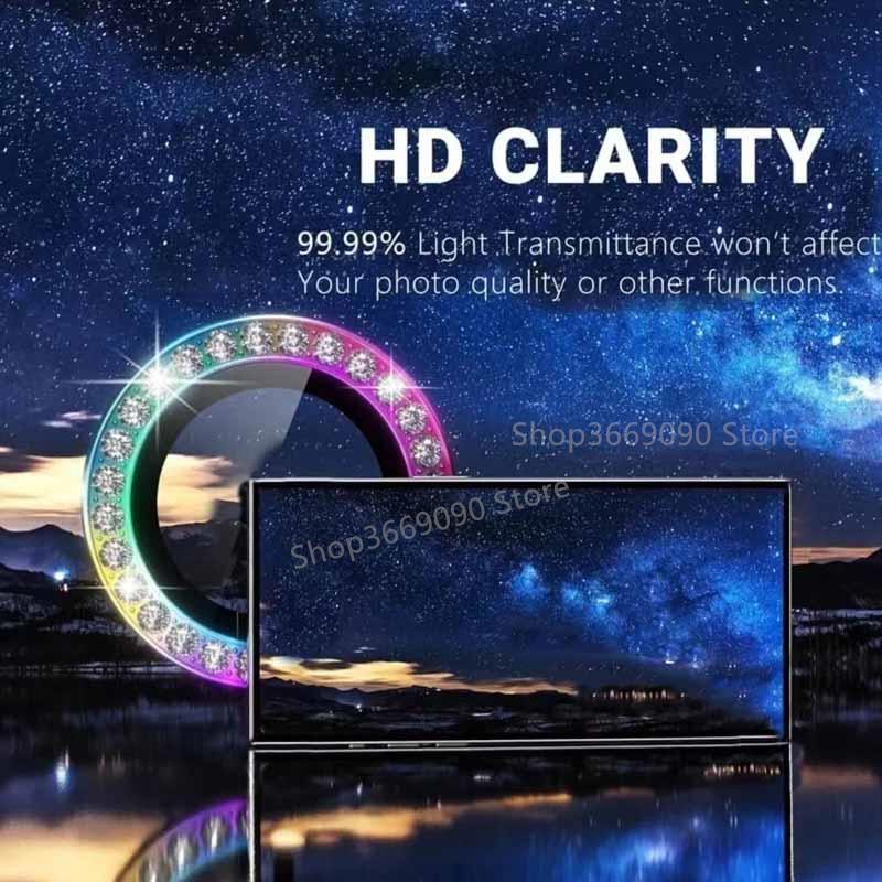 Diamantový prsteň na fotoaparát pre Samsung A55 A35 A25 A15 A05 A05S A14 A24 A34 A54 Tvrdené sklo Ochranný kryt s prstencom zo zliatiny pre objektív fotoaparátu