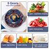 5L Electric Meat Grinder Chopper Stainless Steel Meat Vegetables Blender, 500W Household Stuffing Food Processor Mincer 5 Modes