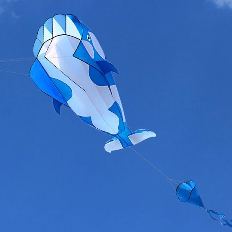 Large Dolphin Kite Flying Soft Kites Line Ripstop Nylon Outdoor Toys Octopus Kite Factory Alien Inflatable Kites