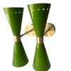 Mid-Century Modern Grüne Diabolo Wandleuchte, Doppelte Beleuchtungskörper, Wandleuchte im Industriestil, Heimdekoration, Moderne Wandlampe