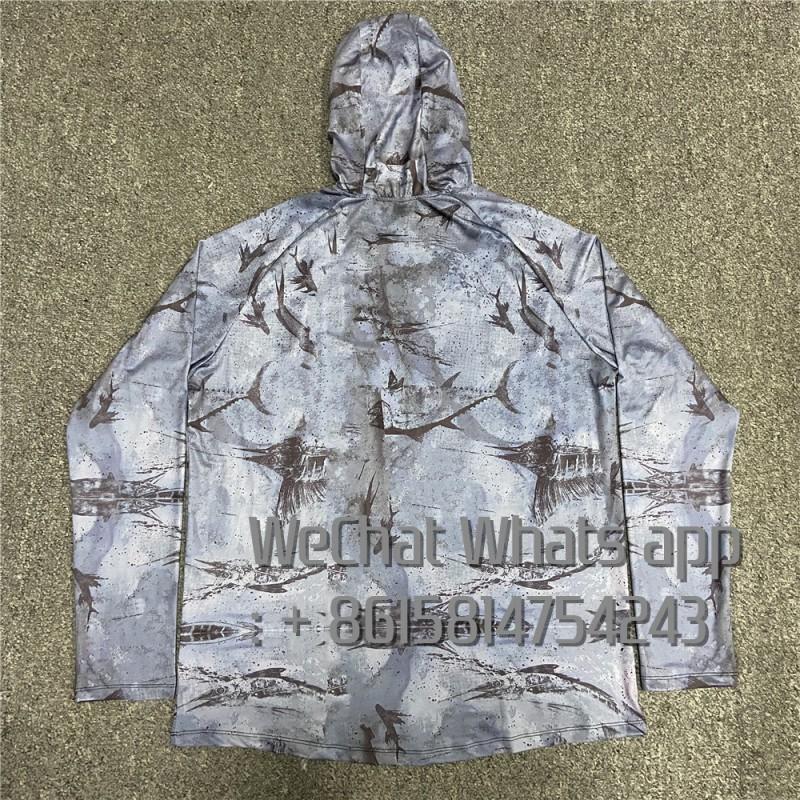 Mens Quick-Dry UV Protection Fishing Hoodie With Mesh Ventilation Outdoor Sports Cycling Running Hiking