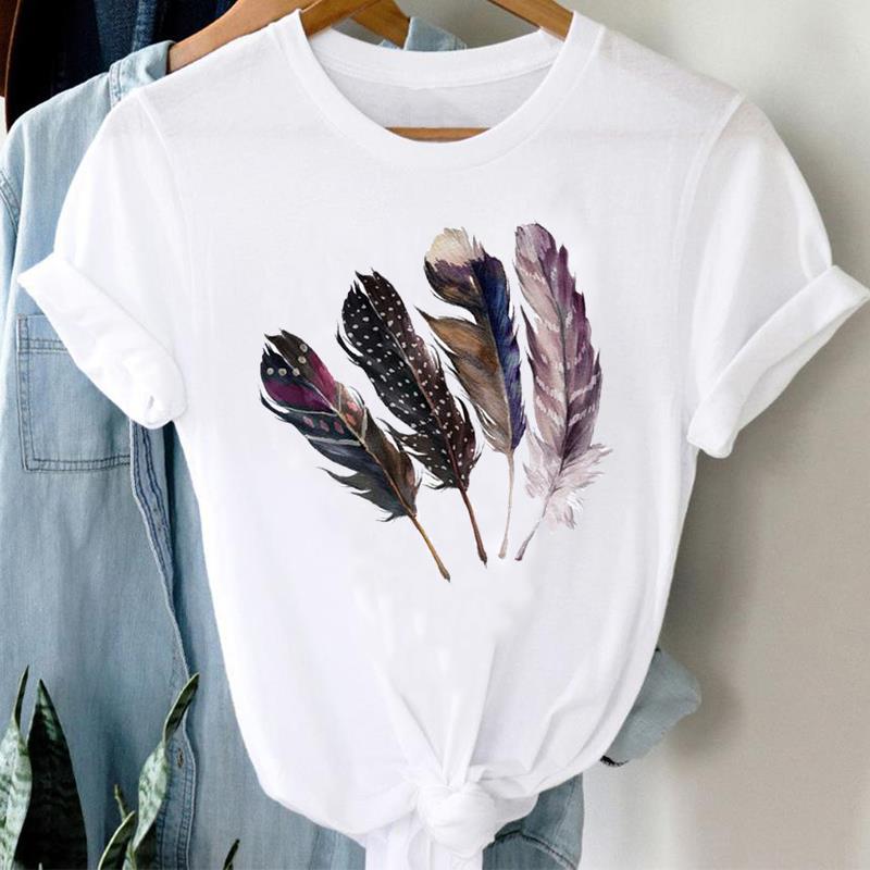 (Asian Size) Women Print Lady Tee Top Lovely Style Sweet 90s Cute Lip Clothing Casual Short Sleeve Fashion Tshirt Female Graphic T-shirt