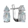 Silver Earrings with Natural Topaz 3.526ct (2059004)