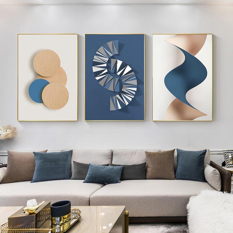 Peinture abstraite minimaliste géométrique sur toile, affiche imprimée, images modernes, décoration murale pour la maison, peinture pour salon, chambre à coucher