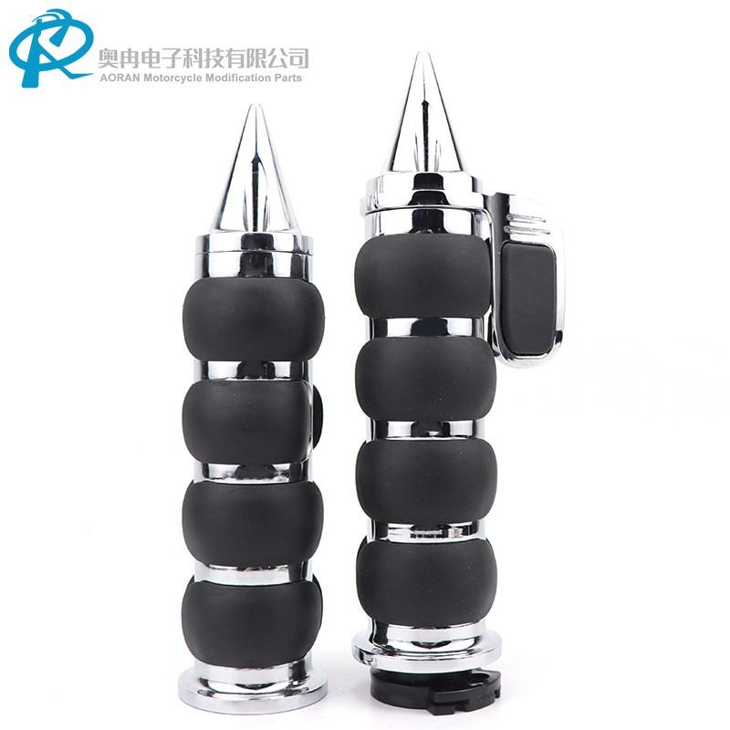 Vintage Harley Style Handlebar Grips Zinc Alloy Tip Caps 25mm 22mm Universal Motorcycle Accessories