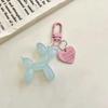 Cartoon Acrylic Balloon Dog Keychains For Women Y2k Bag Pendant Couple Car Keychain Jewelry Gift Decoration Accessories