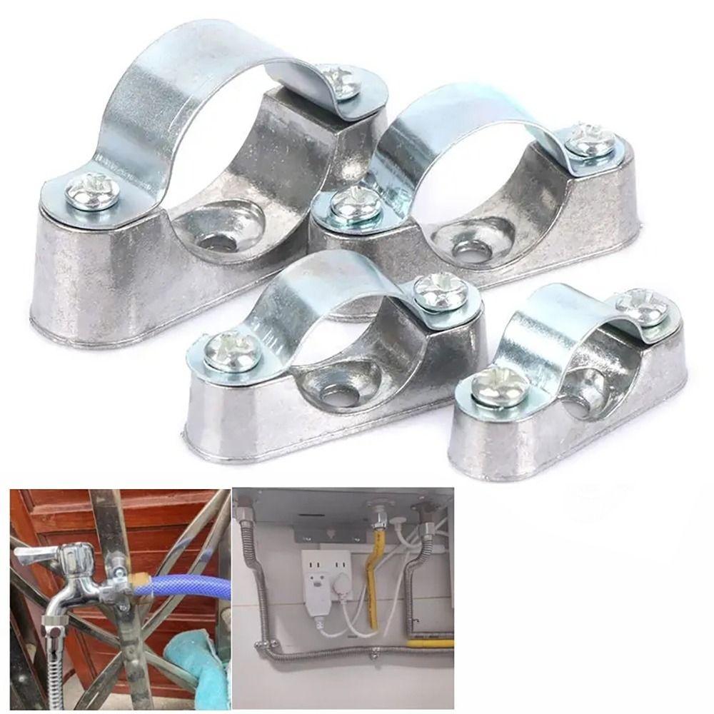 1Pcs Hardware Fastener Off-Wall Code Aluminum Alloy / 304 Stainless Steel Pipe Clamp Saddle Card