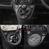 Real Soft Carbon Fiber Sticker For Abarth 595/695/Fiat 500C 2012-2015 For Fiat 500 2008-2015 LHD RHD AT MT Car Gear Shift Trim