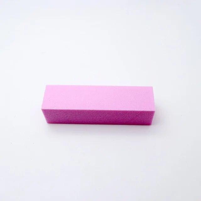 The Best Sell 5Pcs/Lot Fashion Sponge Nail File Block  Manicure Polish Sanding Nail Buffer Tofu Buffing  Nail Art Tools For Nail