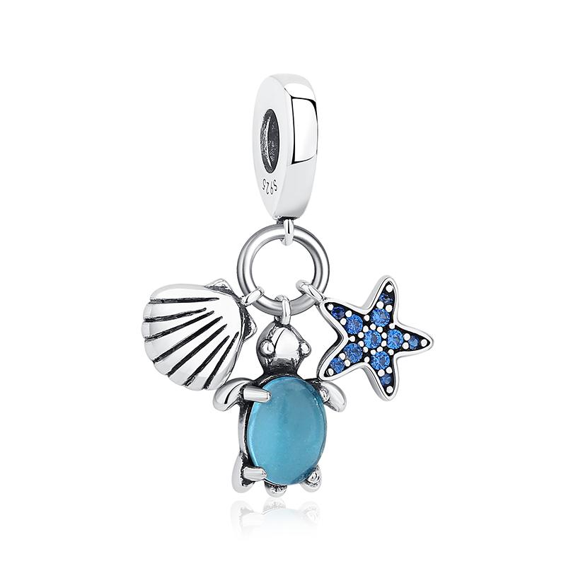 Original 925 Silver Charm Bead Love Dog Cat Paw Panda Firefly Pendant Charms Fit Bracelets Necklaces Women Jewelry