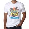 Men’s Vintage Tee Shirt Graphic T Shirt Summer Triangle Tavarua White