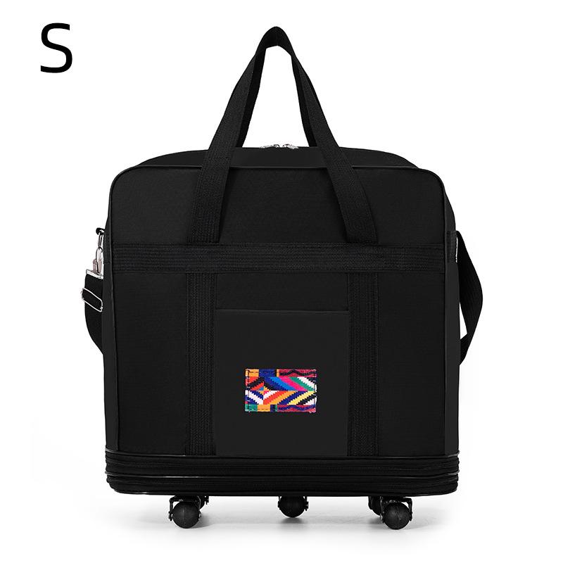 2025 New Waterproof Foldable Airline-Checkable Oxford Fabric Large Capacity Luggage Bag with Wheels Multi-functional Moving Travel Bag