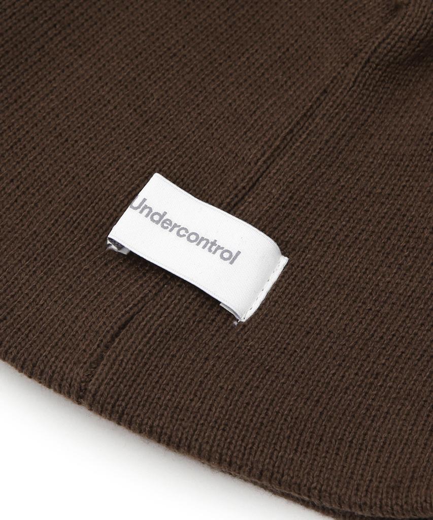 Eondeokeonteulol All-Season Cotton Slim Fit Thin Knit Logo Embroidery Beanie Solid Unisex Beanie Hat Beanie / Uc / No Cuff / Brown