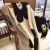 2024 New Designer Sunflower Class A Autumn and Winter Half-edge Fleece Knitted Blanket Sofa Office Nap Blanket