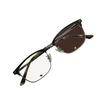 2399 Photochromic Sunglasses with Blue Light Darkening Classic Metal Wellington UV Protection [OTC.web] Blocking, Tint, Style, (C-6 Brown/Silver,