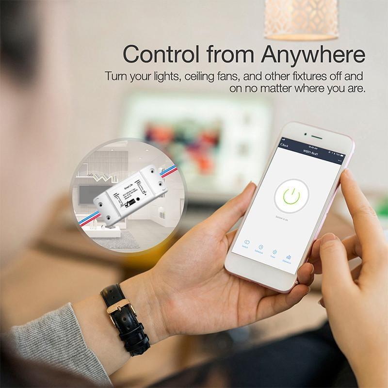 Universal Breaker Timer Smart Life APP Drahtlose Fernbedienung Funktioniert mit Alexa Google Home DIY WiFi Smart Lichtschalter