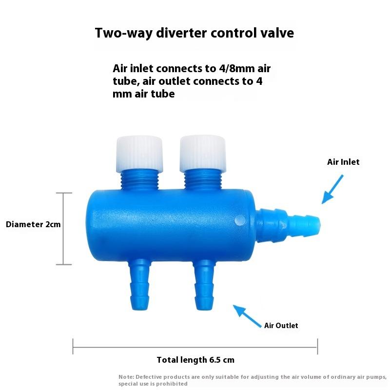 1Pcs Fish Tank Pump Parts Tube Oxygen Pipe Split-Flow Practical Aquarium Air Pump Flow Control Valve Distributor Hose Splitter