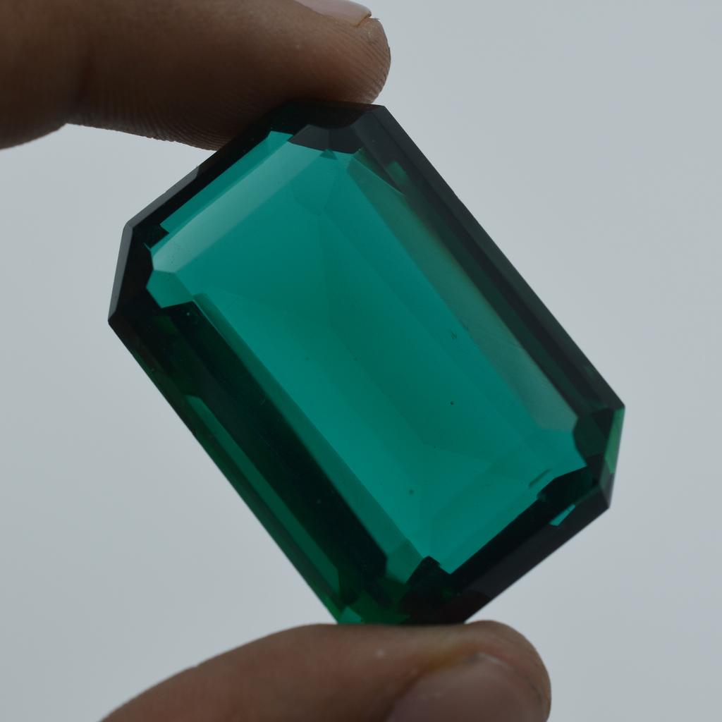 110.30 Ct Emerald Cut Green Moldavite Loose Gemstone Pendant Stone for Jewelry Making and Crafts