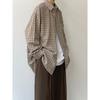 2024 Letter Long Sleeve Shirt Japanese Hong Kong Style Ins Loose Shirt Boys Summer Trendy Versatile Casual Coat
